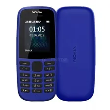 Телефон Nokia 105 Dual sim (2019) (синий, Blue)