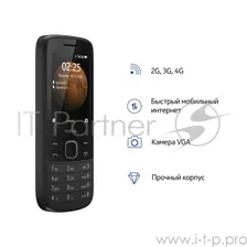 Nokia Nokia 225 4G Dual Sim Black . мобильные телефоны