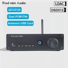 🛍 Динамик Rod Rain Audio Dual PCM1794 DAC QCC5125, Bluetooth 5,1, USB-карта, LDAC DSD512HIFI, звуковой декодер 600, усилитель для наушников