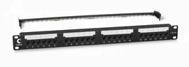Патч-панель PL2-24-Cat.5e-Dual IDC 19' (1U), 24 порта RJ-45, категория 5e, Dual IDC, с задним кабельным организатором, new (PL2-24-Cat.5e-Dual)