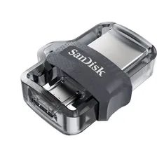 Флешка SanDisk Ultra Dual Drive m3.0 64GB цвет чёрный