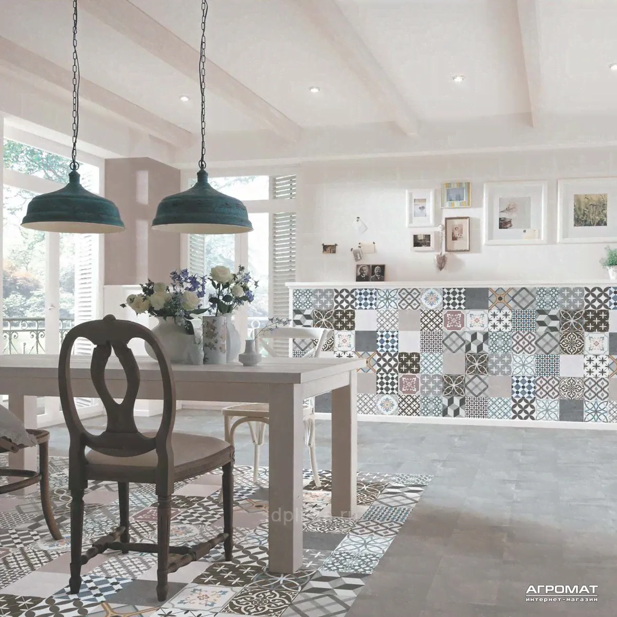 Dual Gres Chic DG_CH_P_BL Black poole 45x45 - керамическая плитка и керамогранит-3
