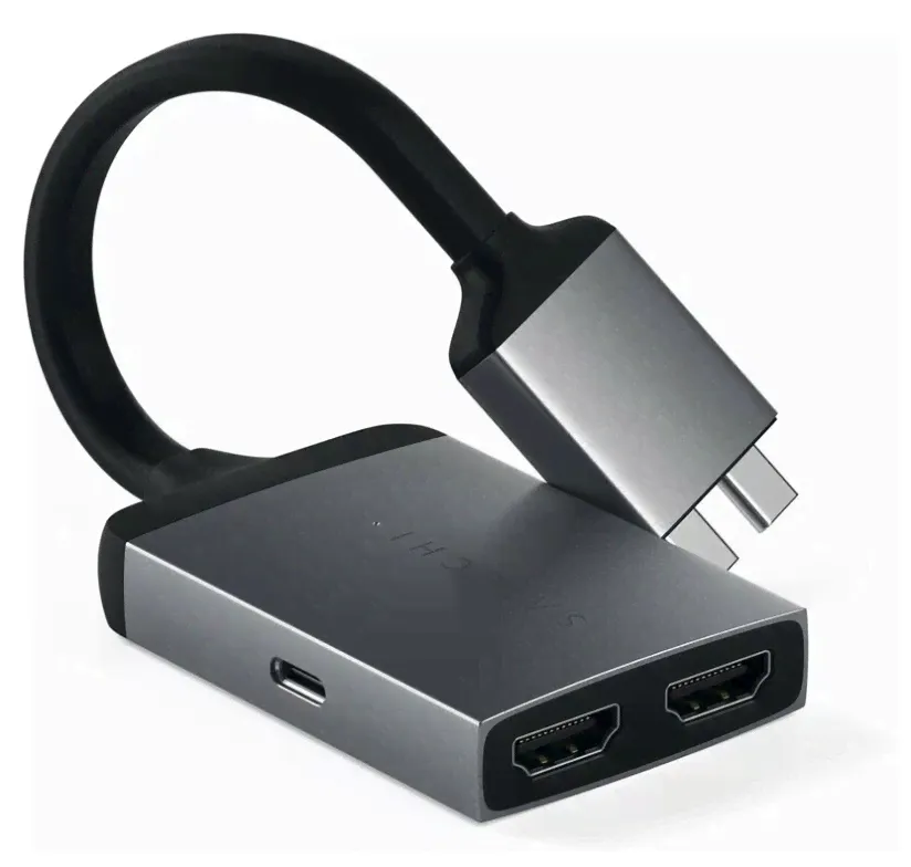 Разветвитель Satechi Type-C Dual HDMI (ST-TCDHAM) серый космос