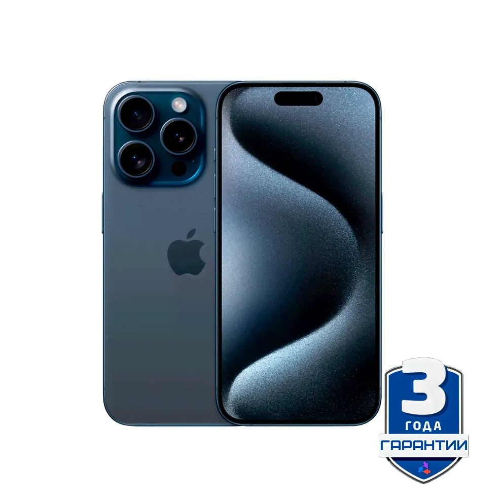 Apple iPhone 15 Pro Max 256GB Dual: nano SIM + eSim titanium blue (титановый синий)