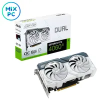 Видеокарта RTX4060Ti 8GB ASUS DUAL WHITE DUAL-RTX4060TI-O8G-WHITE