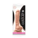 Фаллоимитатор на присоске с мошонкой Colours - Dual Density - 8 Dildo 20,3 см, телесный