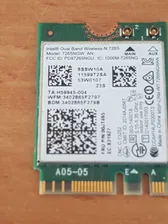 Intel Dual Band Wireless-N7265 Model: 7265NGW