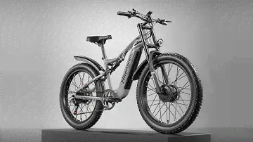 Shengmilo S600 Electric Bike 2000W Two Motors 48V 17.5AH 840WH Battery 26 Inch Wide Tire E bike
