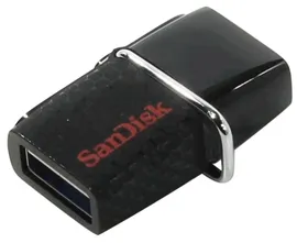 Флешка SanDisk Ultra Dual USB Drive 3.0 128GB черный