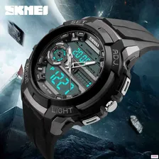SKMEI 1202 Для мужчин цифровой спортивные часы Dual Time Дисплей Хронограф Будильник PU